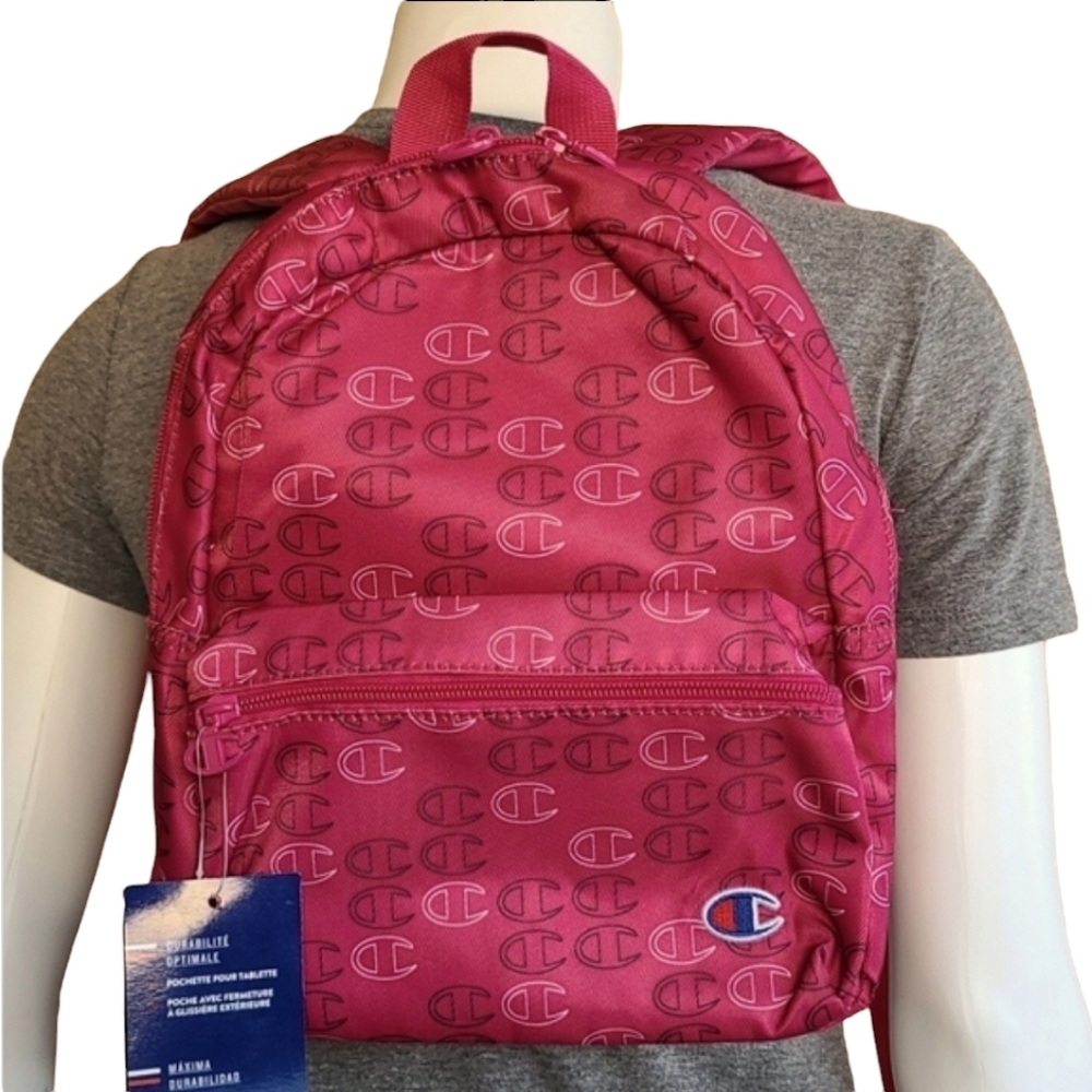 CHAMPION Supercize All Over Logo Mini Backpack Sling Bag Purse Travel School - Picture 5 of 16